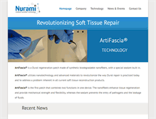 Tablet Screenshot of nurami-medical.com